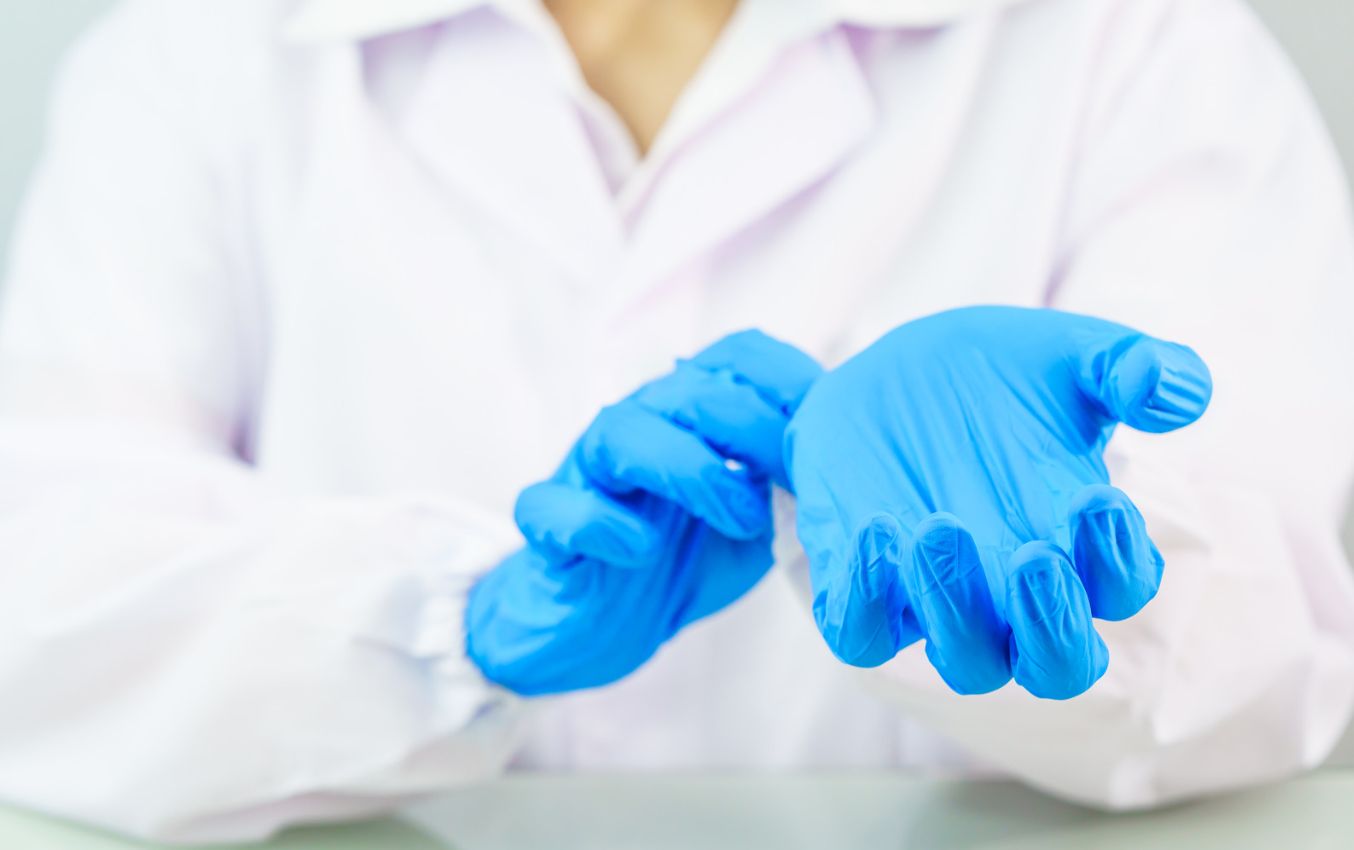 safe for 8 hrs! you can wear nitrile gloves Nitrile Gloves Info
