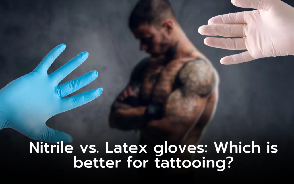 What are the key differences between nitrile gloves and latex gloves
